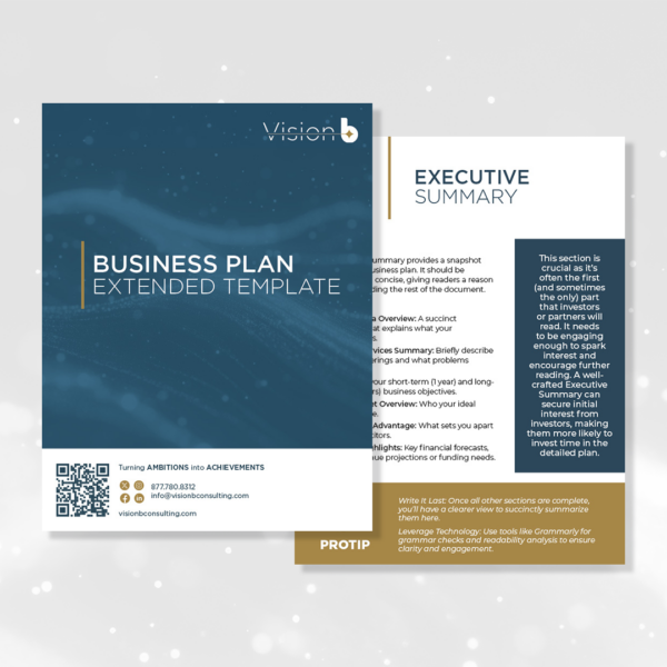 Extended Business Plan Template Preview